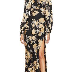 NWT ASTR the Label Suzy Dress Black & Cream Floral Small